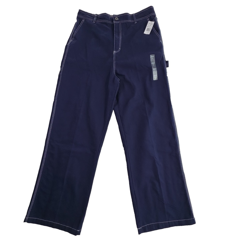 Brooklyn Cloth Men's XL Utility Pants Navy Blue NWT Workwear Relaxed Fit Chino
